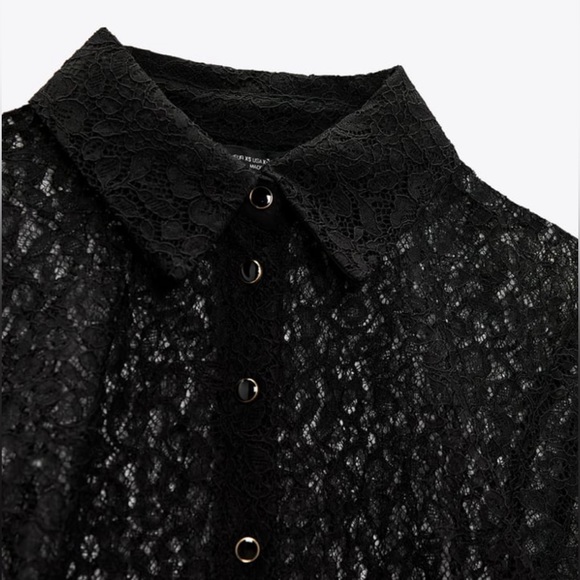 Lace Bodysuit Shirt by Zara - Picture 2 of 3